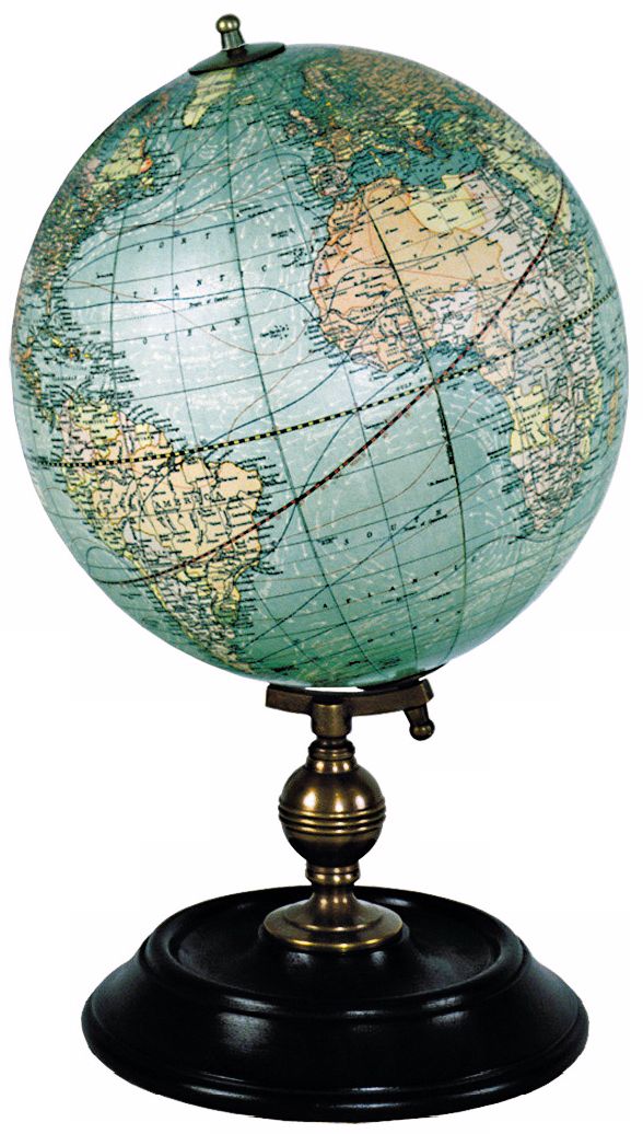 USA Weber Costello Globe Replica on Stand (c.1921)