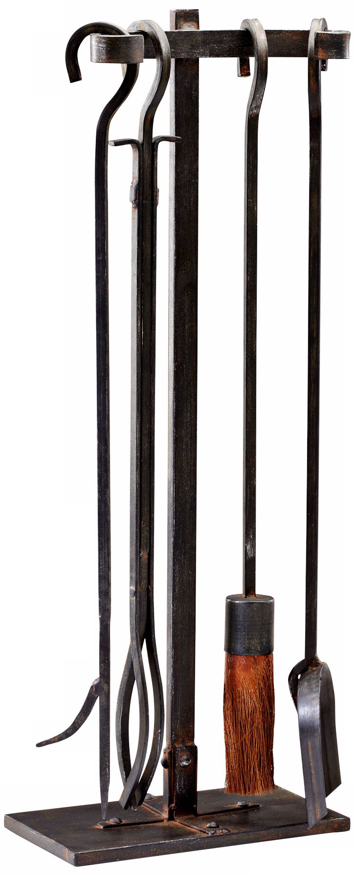 Set of 4 Lincoln Hearth Iron Fireplace Tools