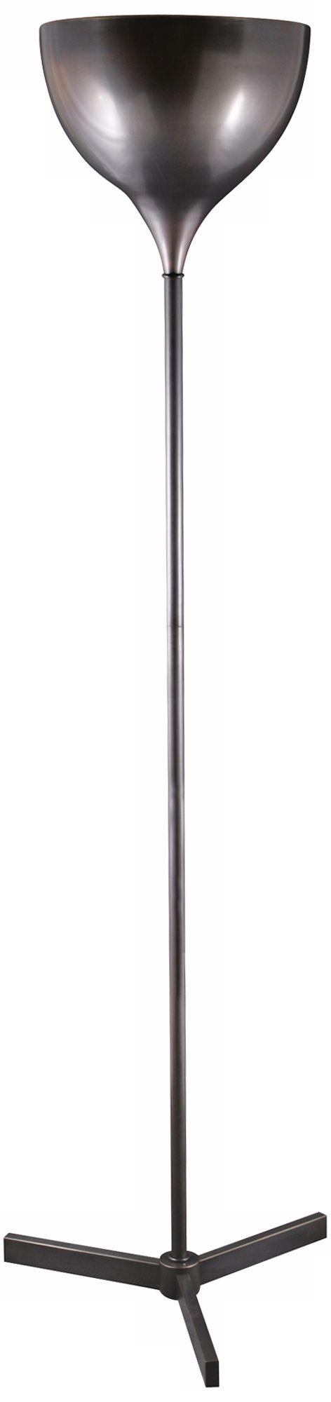 Tripoli Oil-Rubbed Bronze Three Leg Torchiere Floor Lamp