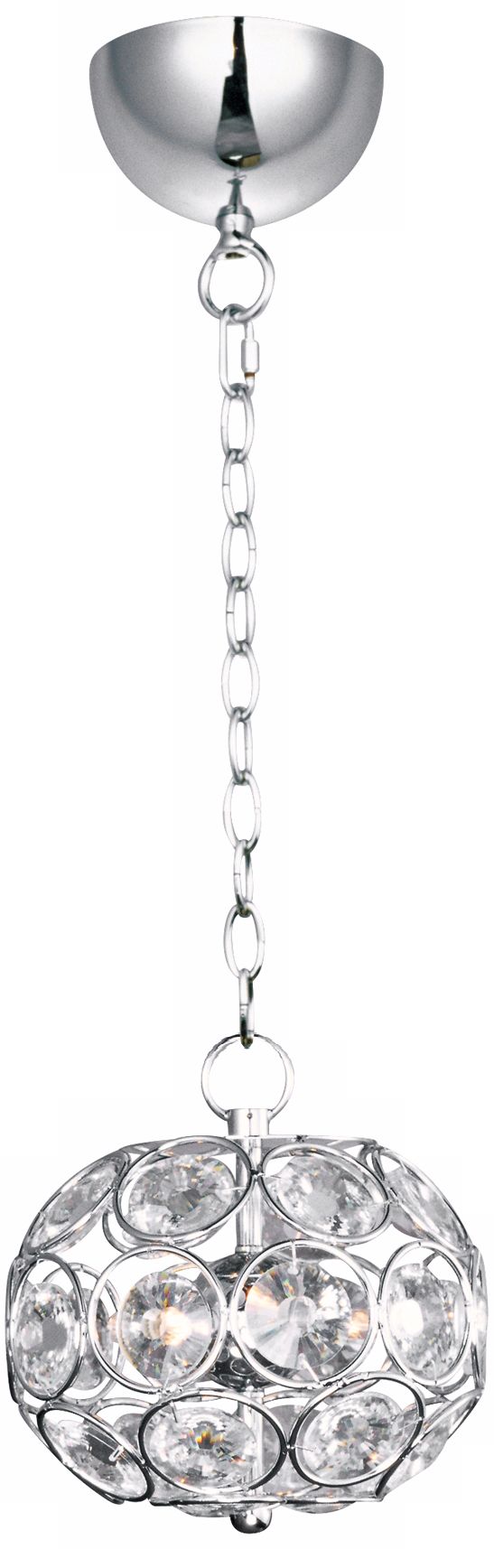 ET2 Brilliant 7 3/4" Wide 3-Light Oval Crystal Pendant Light