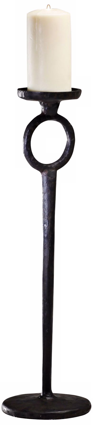 Large Duke Rust Iron Candle Holder