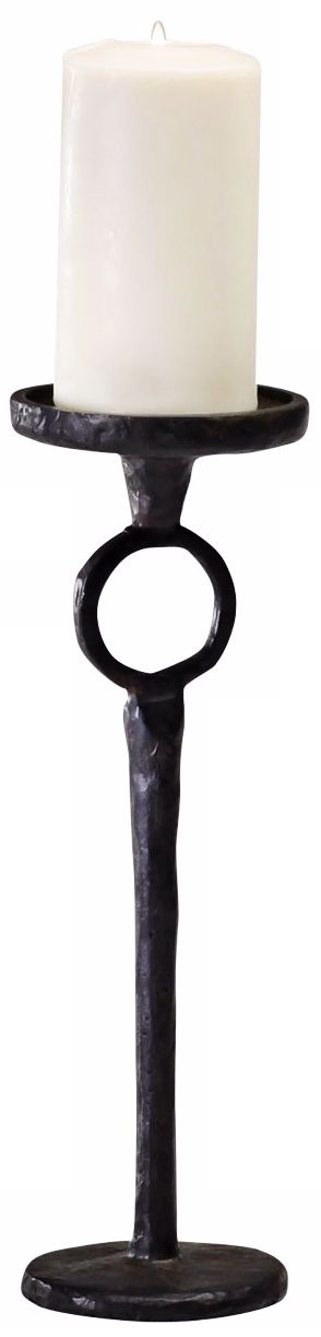Small Duke Rust Iron Candle Holder