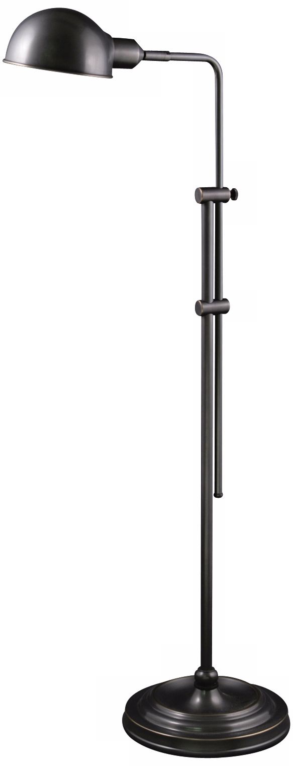 Wallis Mission Bronze Adjustable Pharmacy Floor Lamp