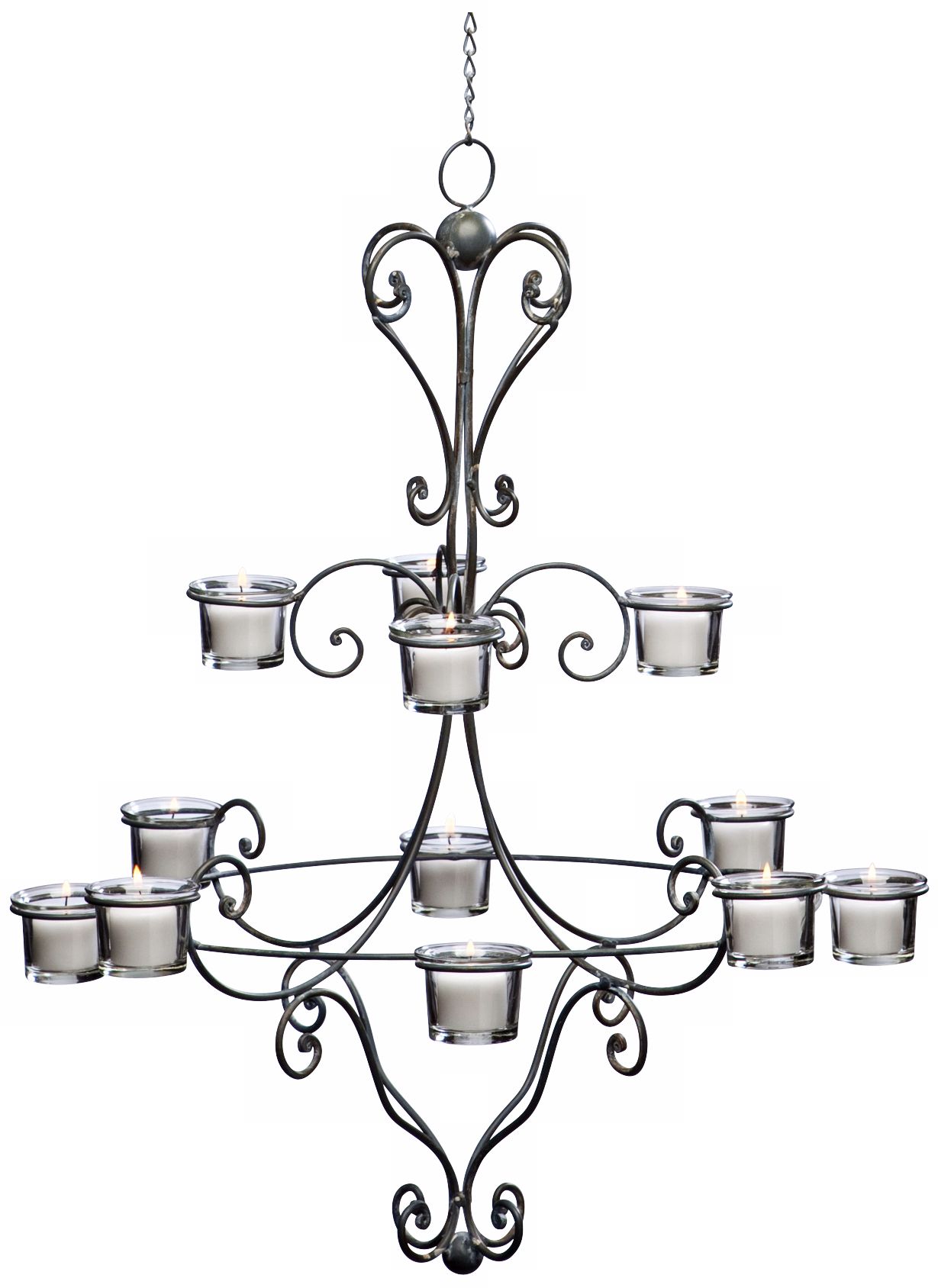 Eiffel 12-Light Votive Hanging Candle Holder
