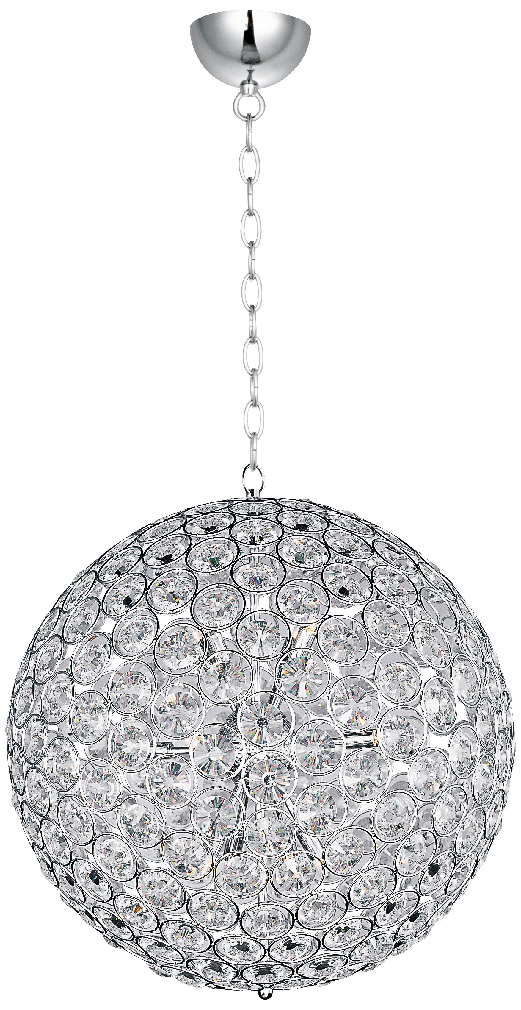 ET2 Brilliant 24" Wide 12-Light Round Crystal Pendant Light