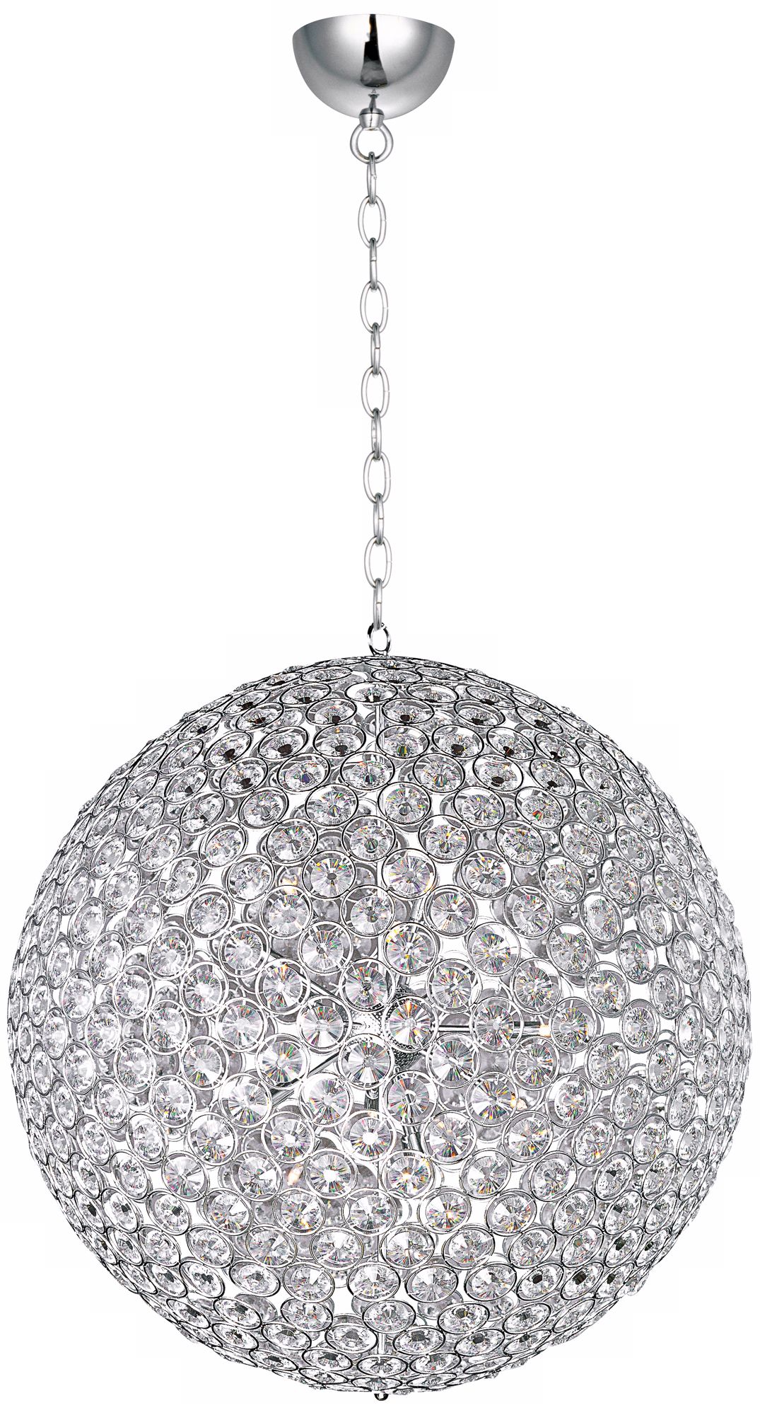 ET2 Brilliant 36" Wide 15-Light Round Crystal Pendant Light
