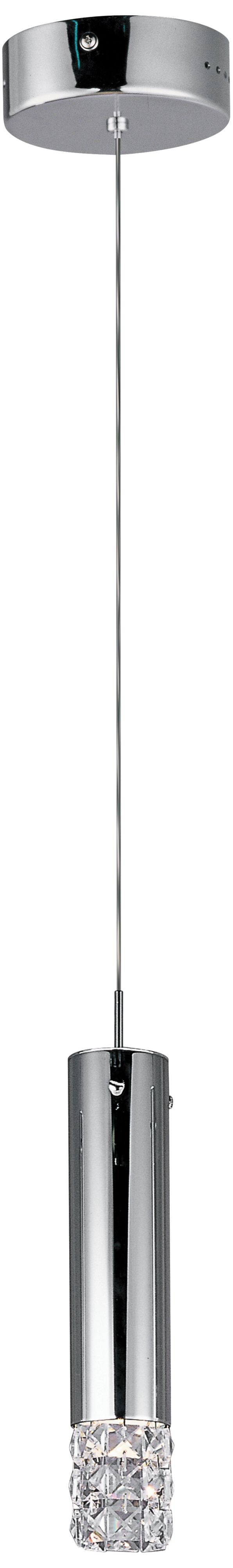 ET2 Bangle Collection 4 3/4" Wide Chrome Mini Pendant Light