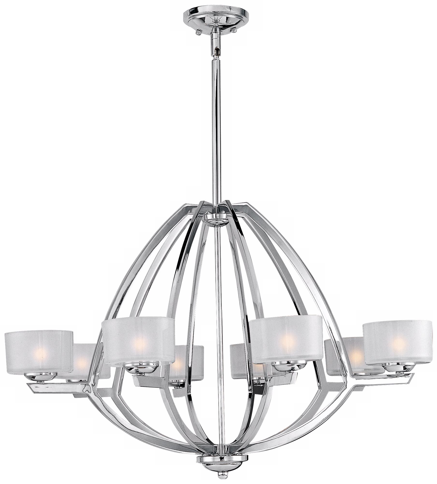 ET2 Vortex 35" Wide 8-Light Polished Chrome Pendant Light