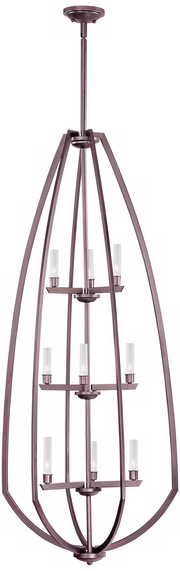 ET2 Vortex 54" High 9-Light Bronze Pendant Light