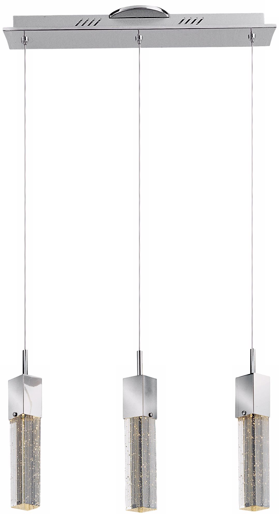 ET2 Fizz 19 1/2" Wide 3-Light Chrome Pendant Light