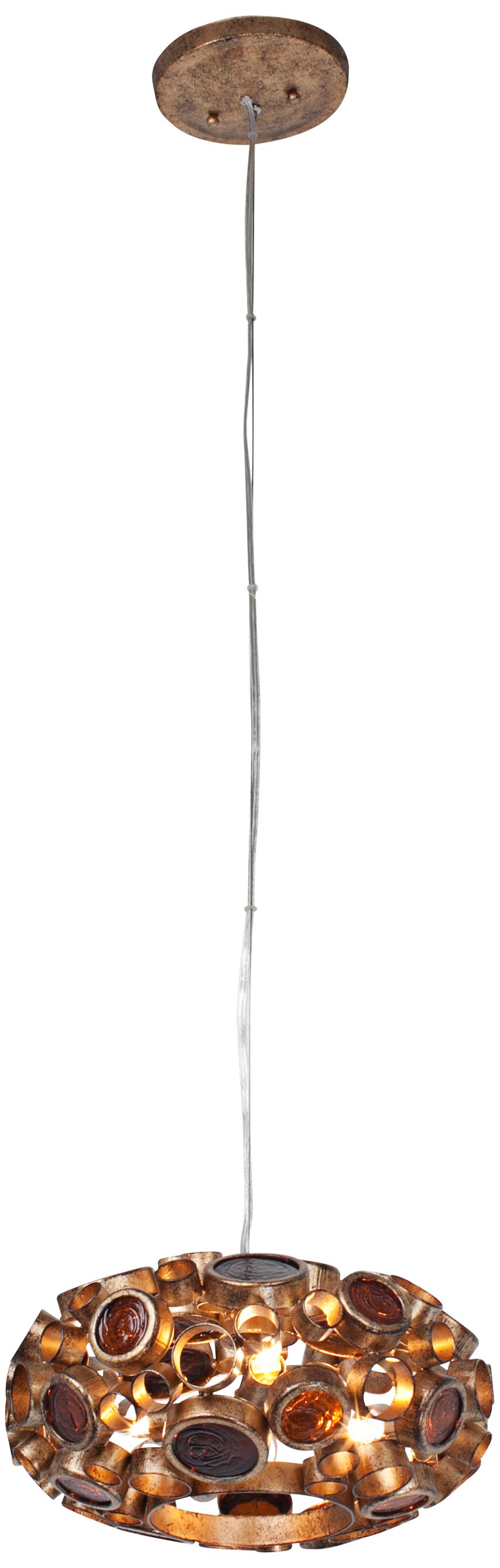 Varaluz Fascination 11" Wide Reclaimed Glass Chandelier