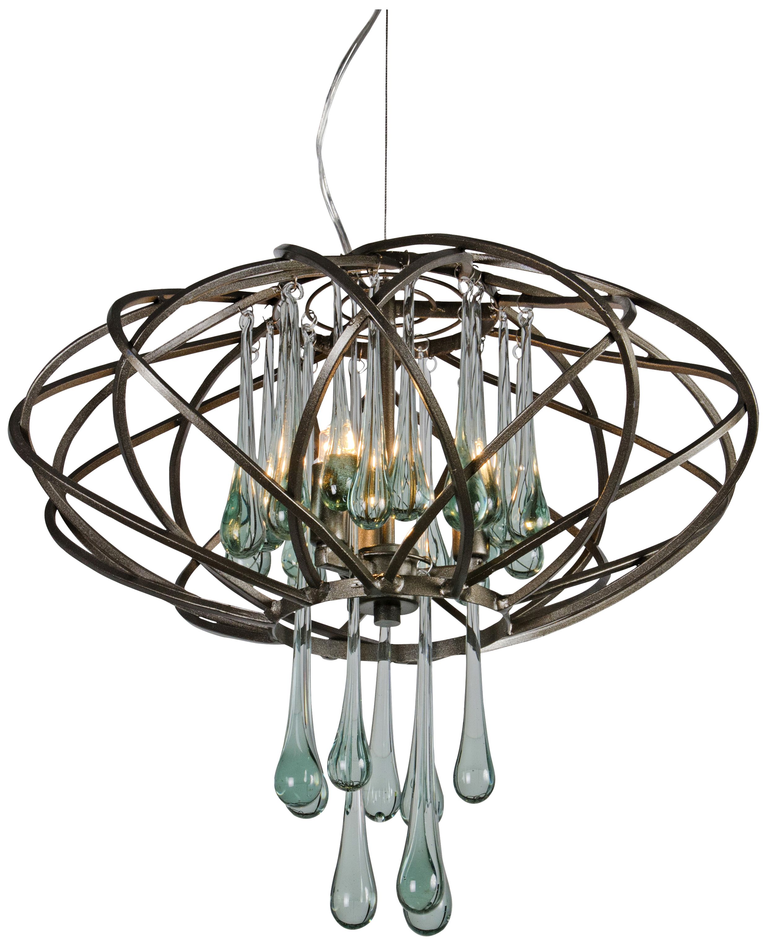 Varaluz 18" Wide Area 51 Recycled Glass Pendant Light