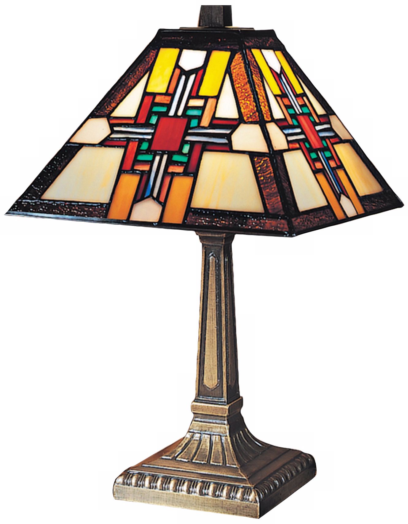 Morning Star Antique Bronze Dale Tiffany Accent Lamp