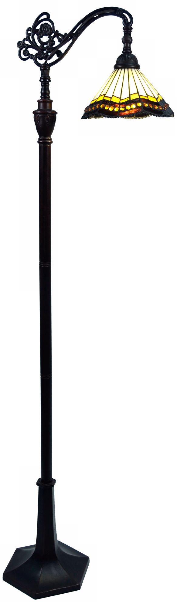 Ryleigh Tiffany Style Downbridge Floor Lamp