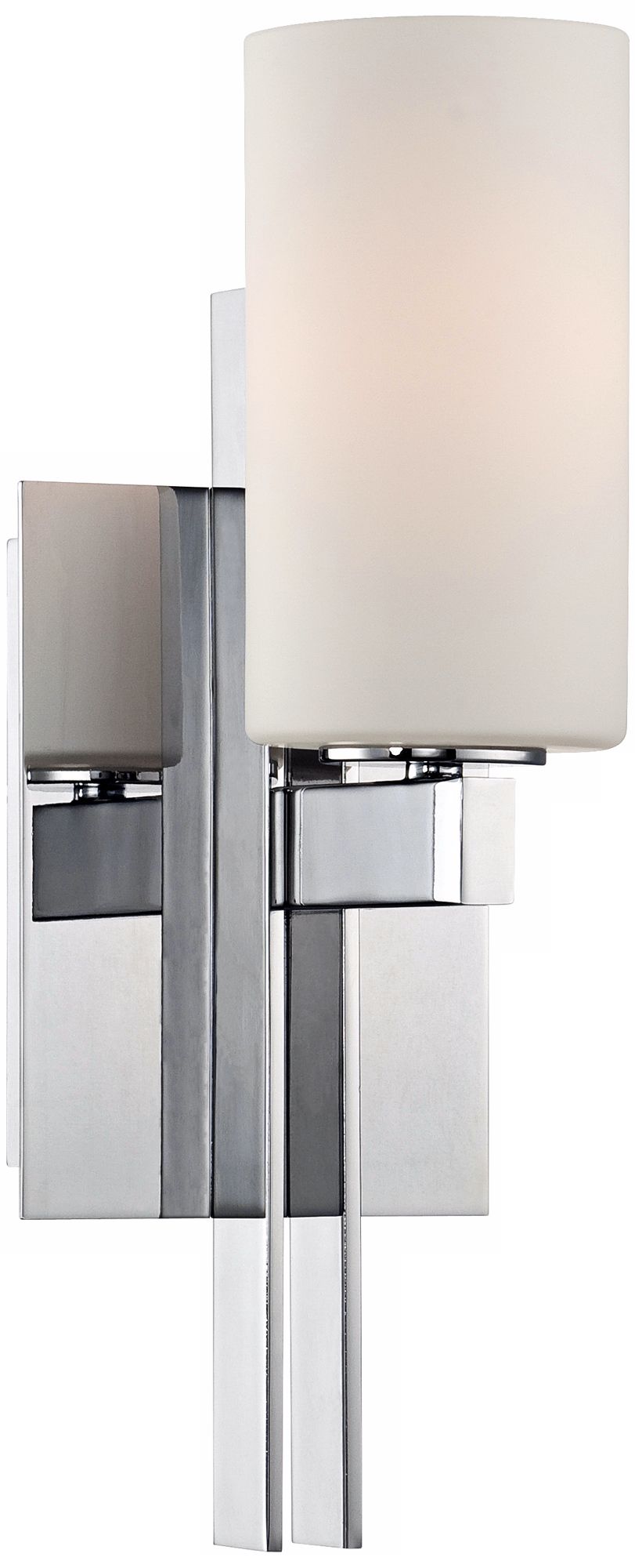 Possini Tuning Fork 14" High Chrome Wall Sconce