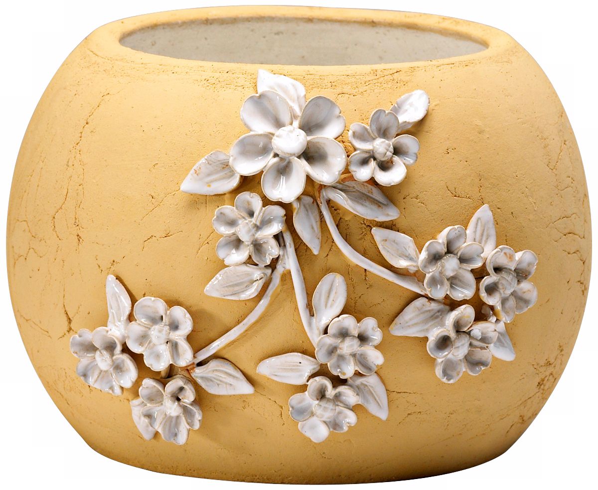 Lily 7 1/4" High Terra Cotta Decorative Planter