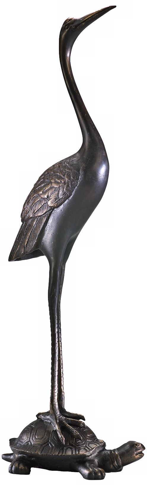 Crane on Turtle Decorative Doorstop