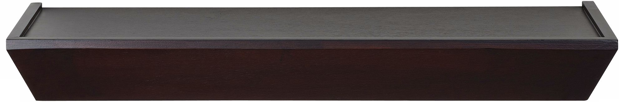 Espresso Finish 24" Wide Picture Ledge Wood Shelf