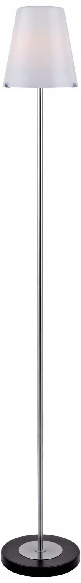 Lite Source Decker Floor Lamp with Frosted Glass