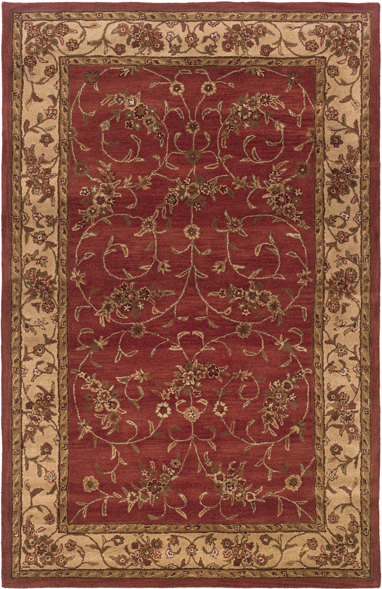 Craft Collection Kent Rust Beige Area Rug