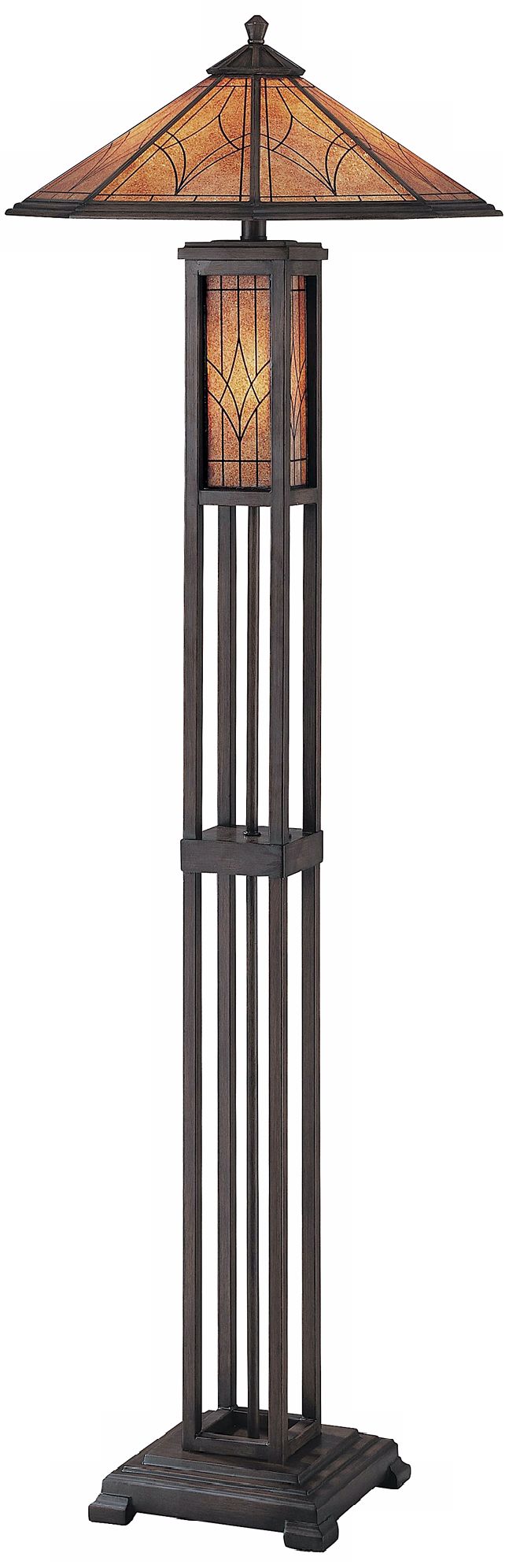 Lite Source Odessa Dark Bronze Night Light Floor Lamp