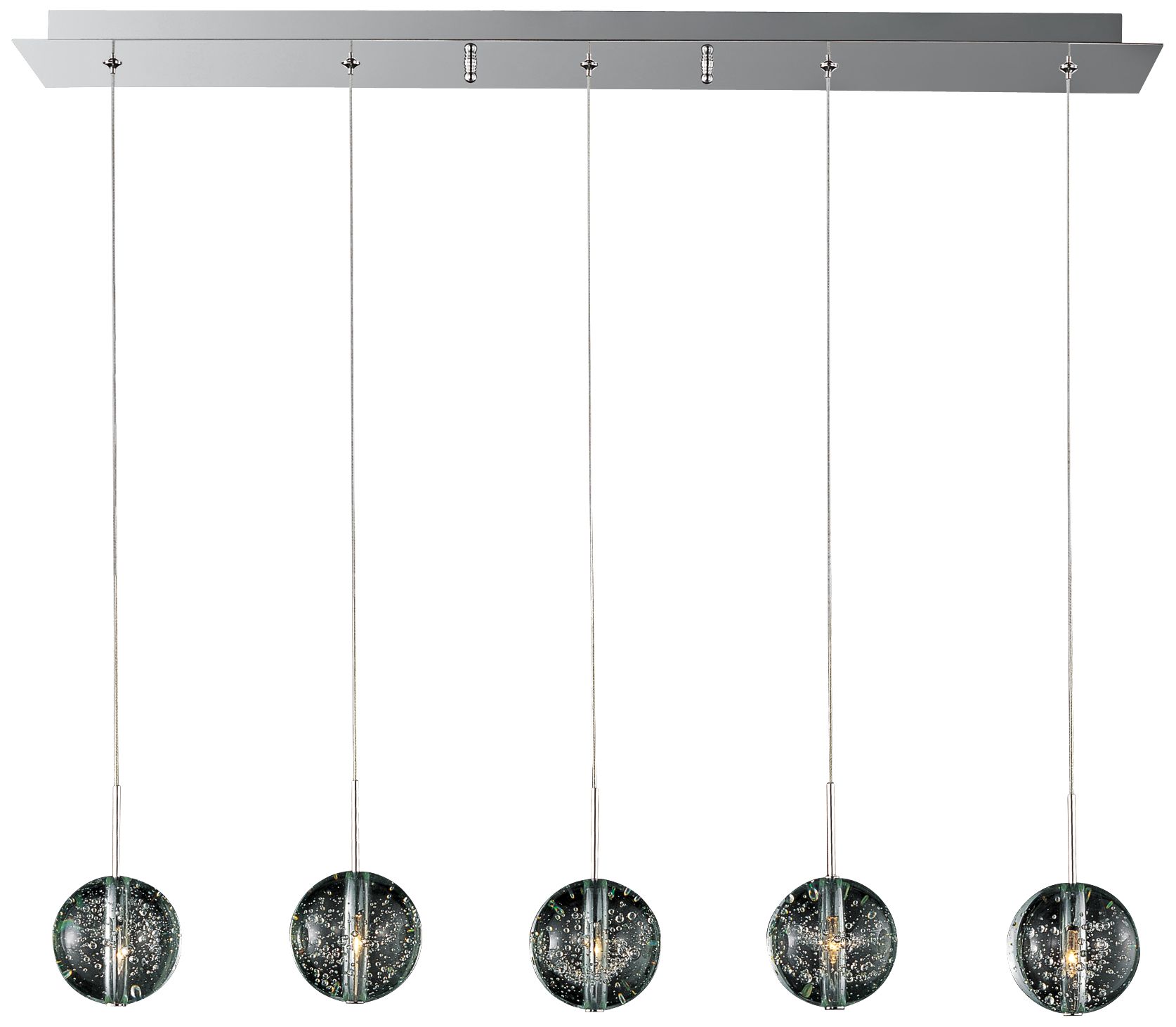 ET2 Orb 33 3/4" Wide 5-Light Bubble Glass Pendant Light