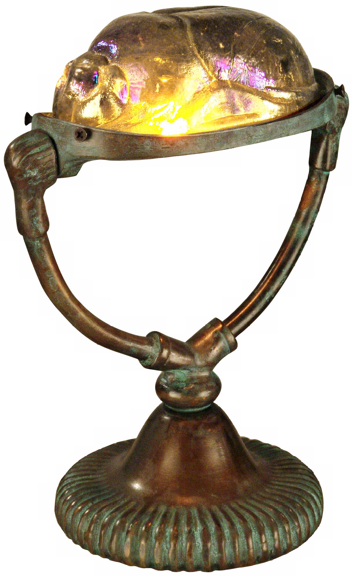 Gold Scarab Replica Dale Tiffany Accent Lamp