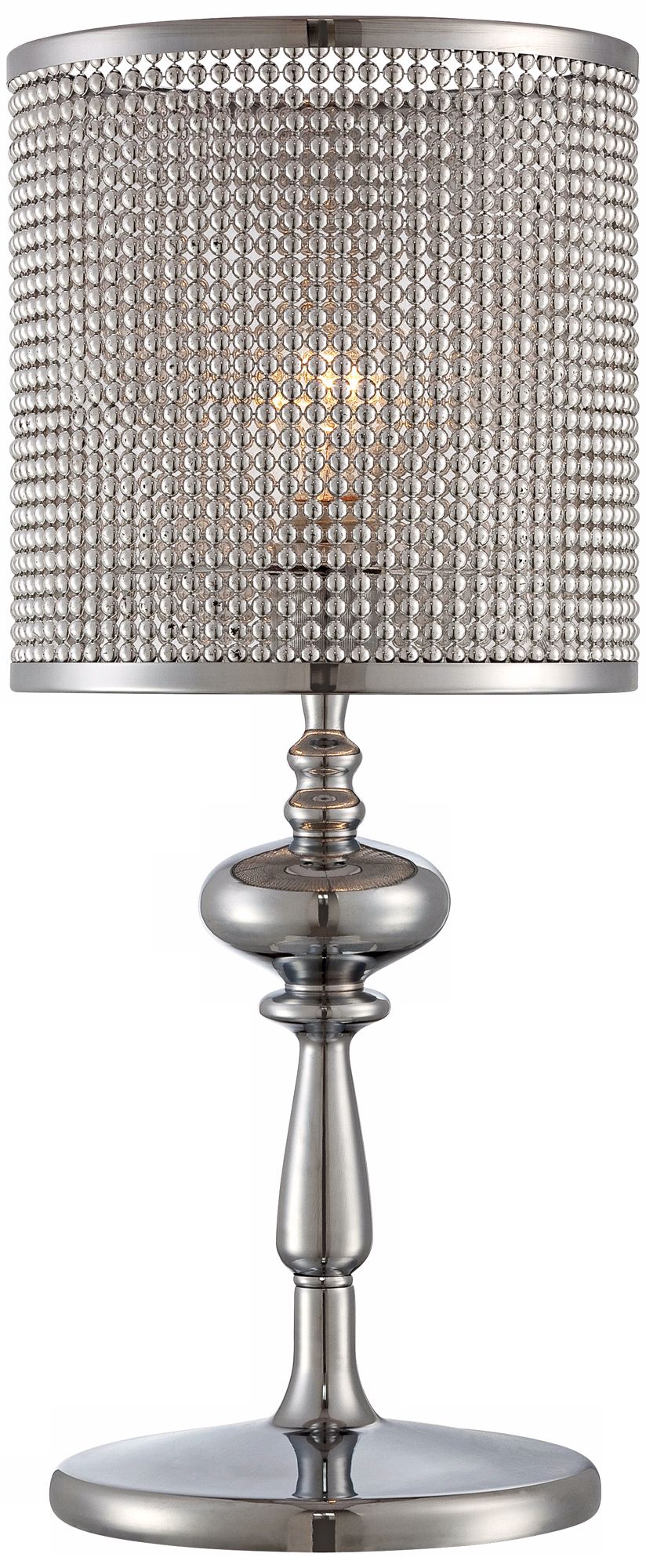 Possini Euro Design Big Diamond Shade Chrome Accent Lamp