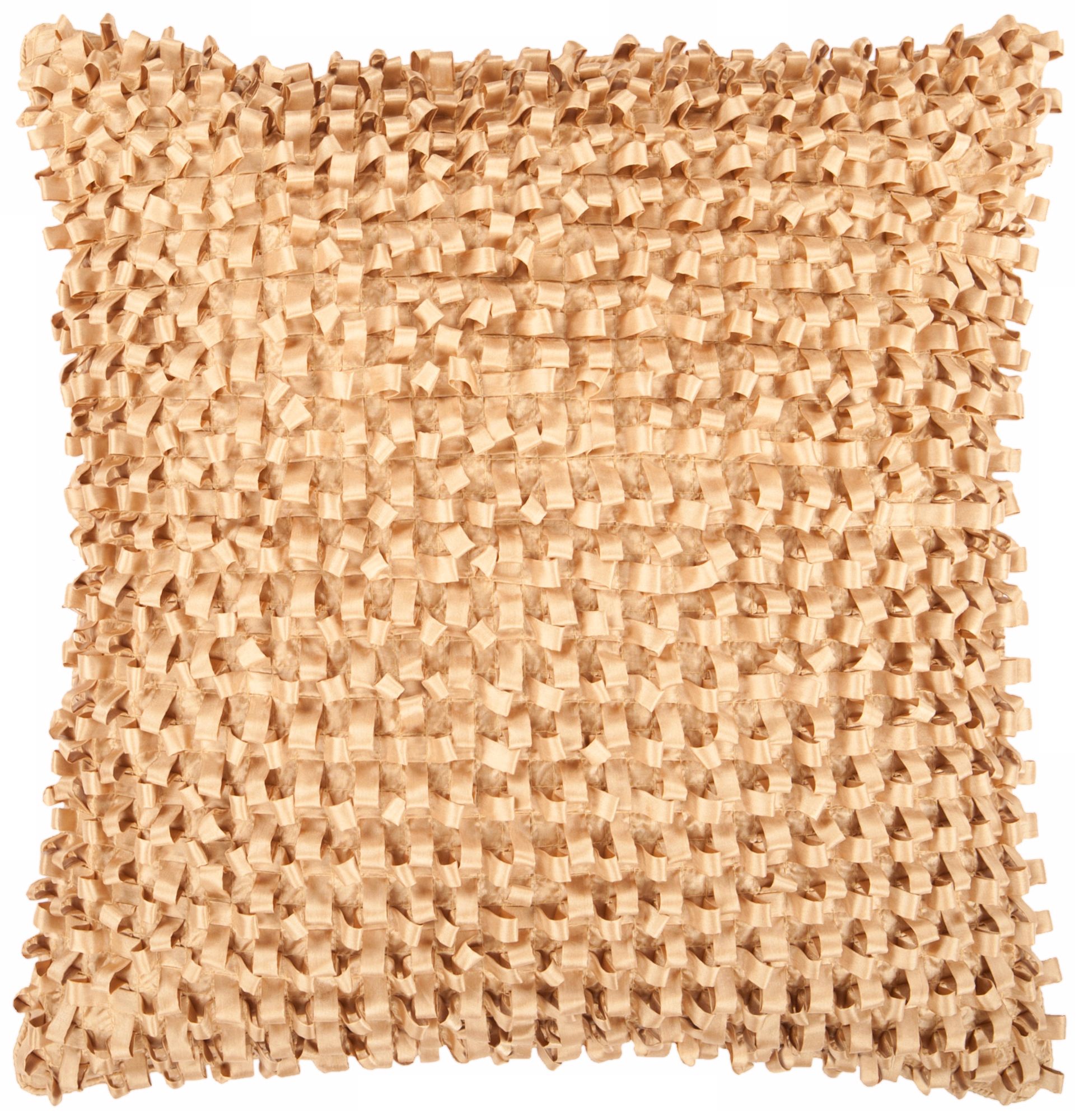 Surya Looped 18" Cumin Gold Throw Pillow