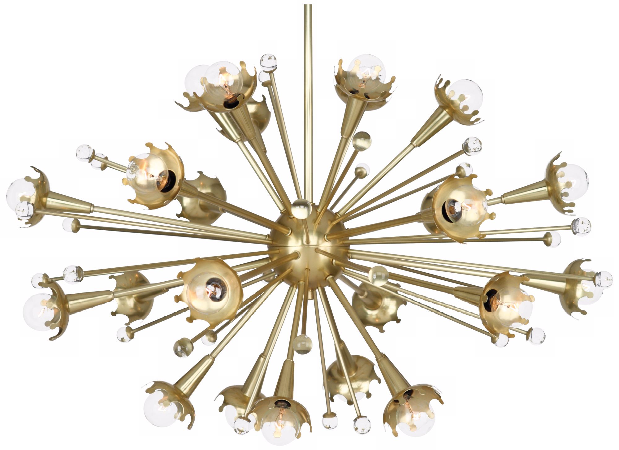 Jonathan Adler Sputnik 24-Light Antique Brass Chandelier