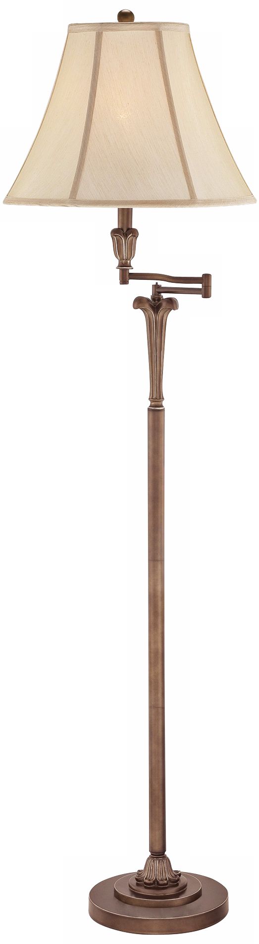 Quoizel Archer Palladian Bronze Swing Arm Floor Lamp