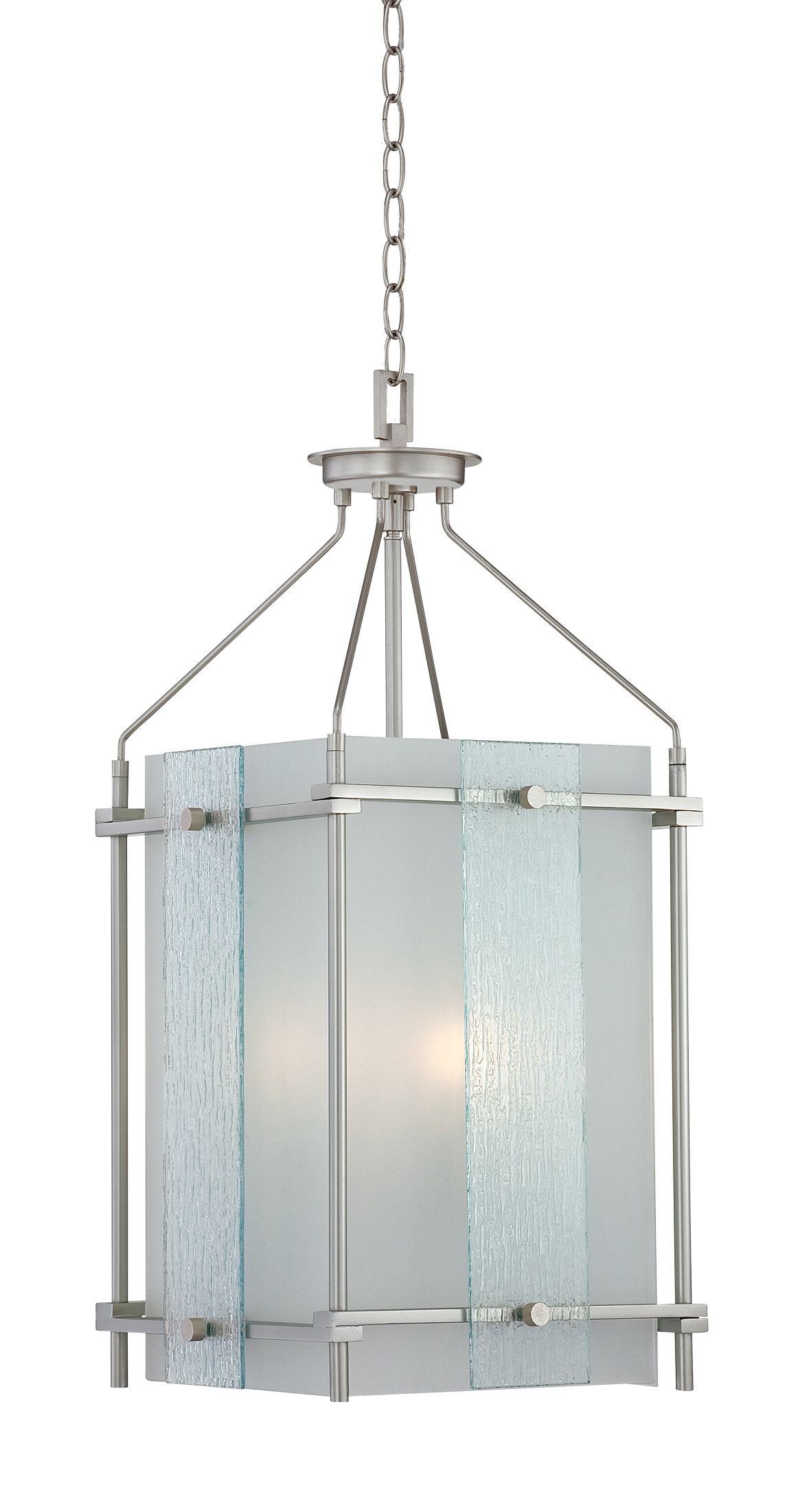 Quoizel Bailey Wave Glass 12 1/2" Wide 4-Light Pendant Light