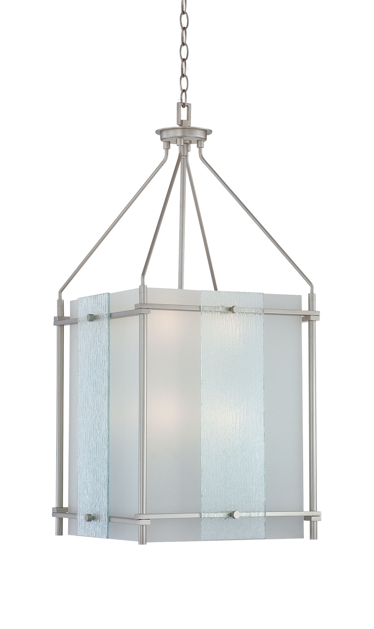 Quoizel Bailey Wave Glass 18" Wide 4-Light Pendant Light