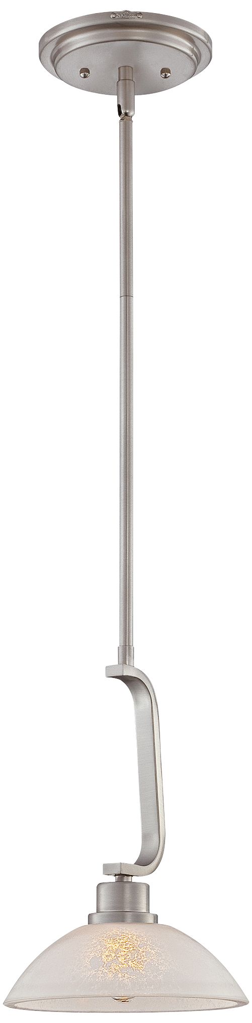 Quoizel Phoenix Brushed Nickel 8" Wide Mini Pendant Light