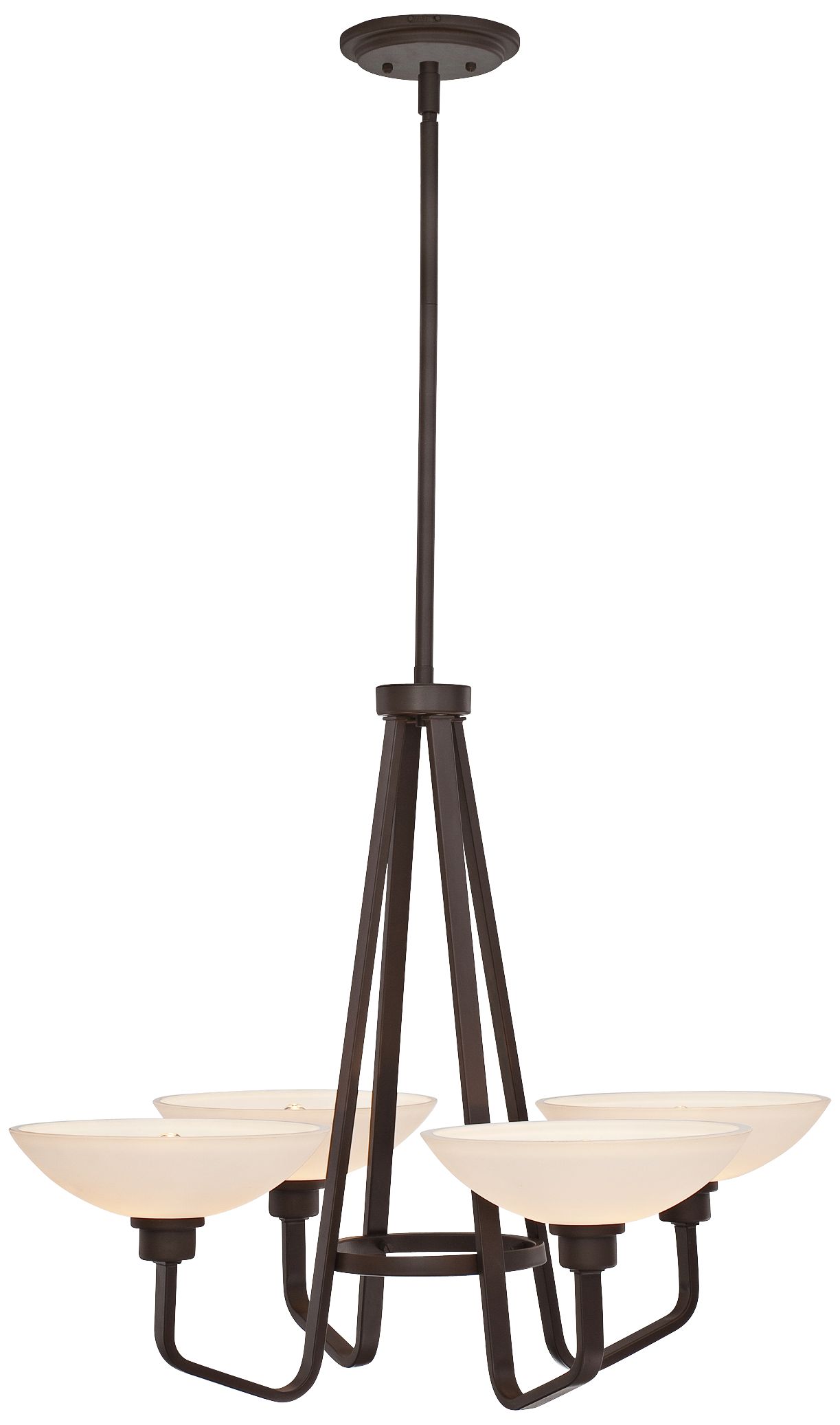 Phoenix Western Bronze 29" Wide 4-Light Quoizel Chandelier