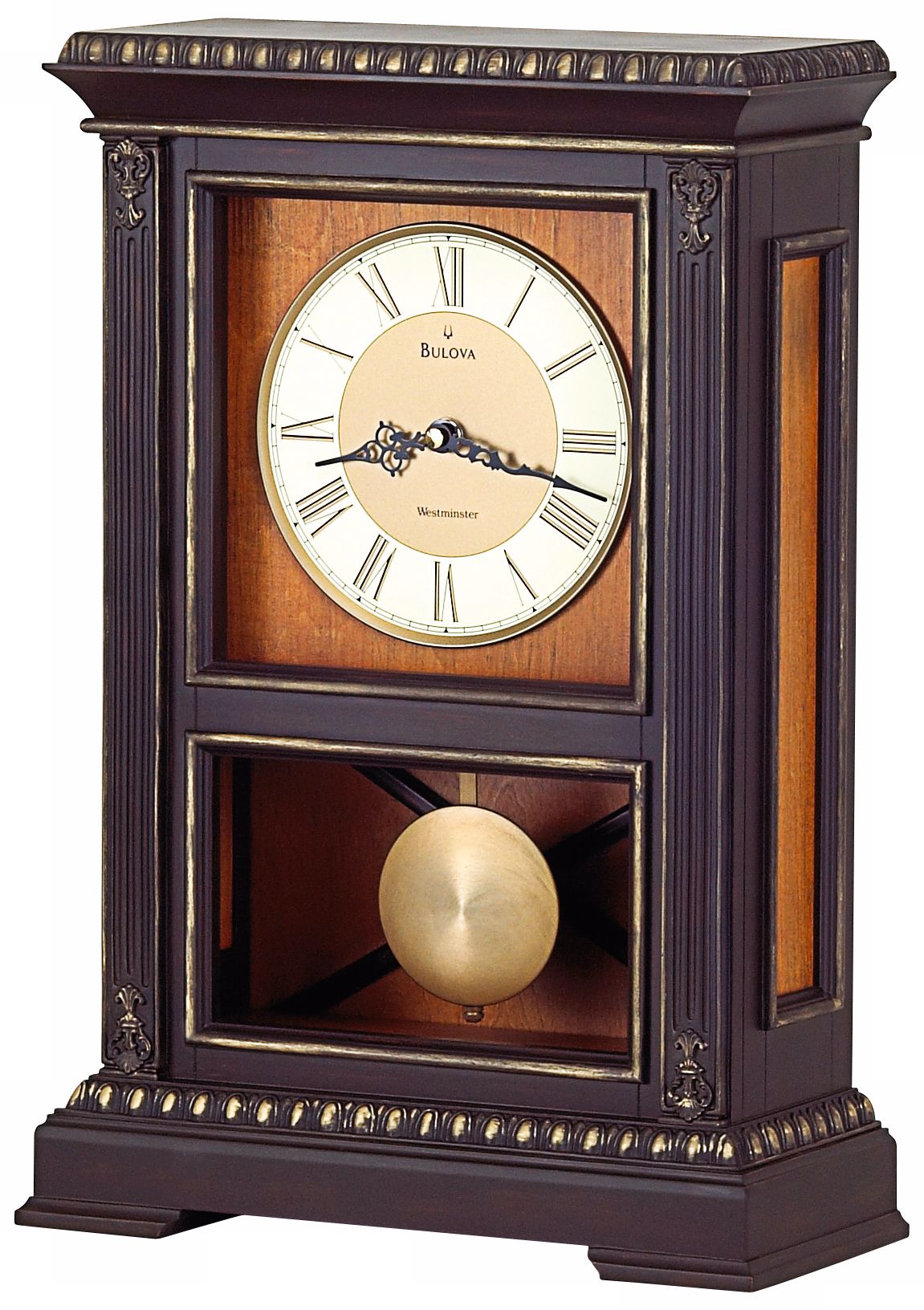 Whitmore 18" High Westminster Melody Bulova Mantel Clock