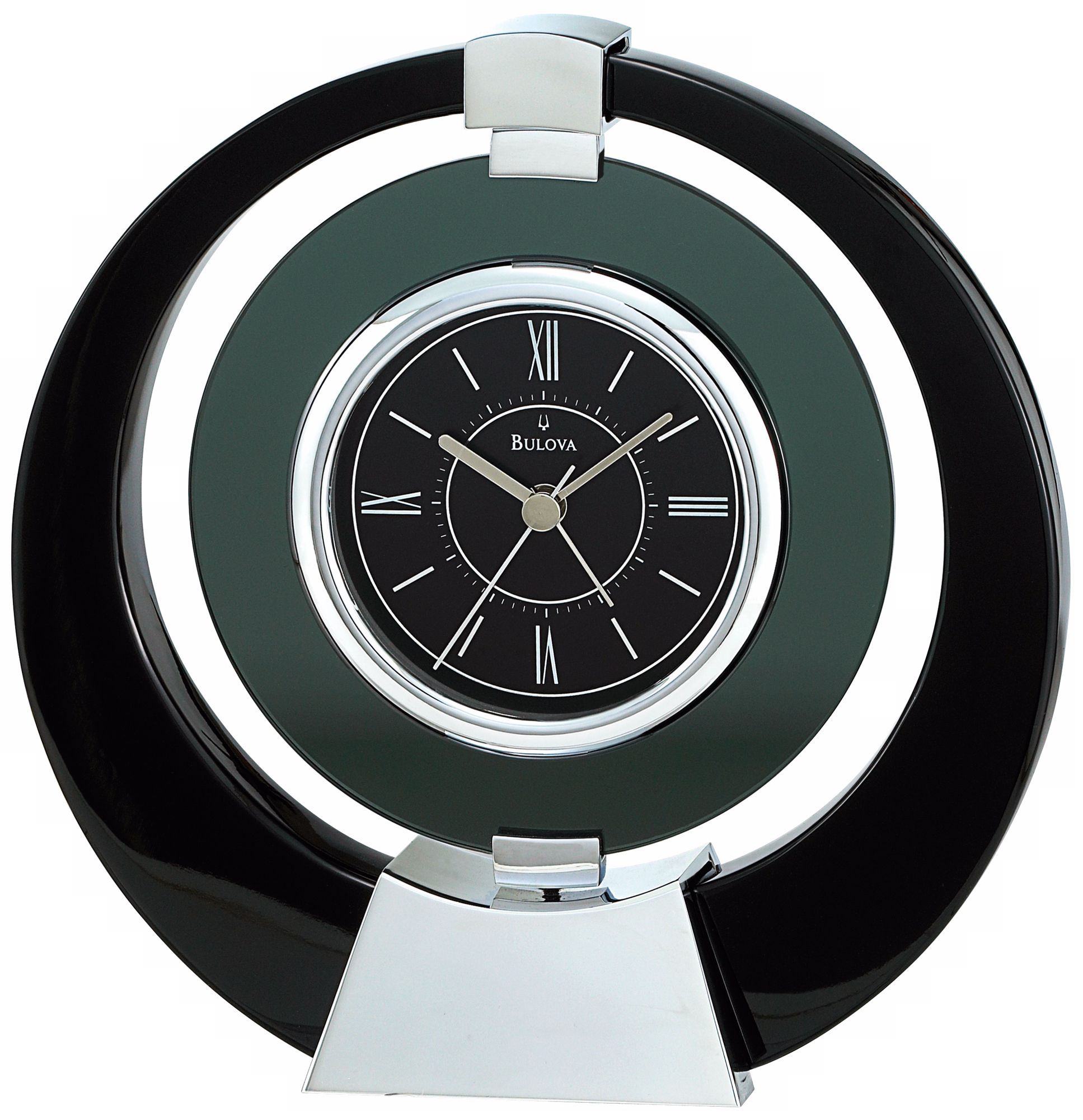 Moda Pivoting 7 1/2" Wide Bulova Table Clock