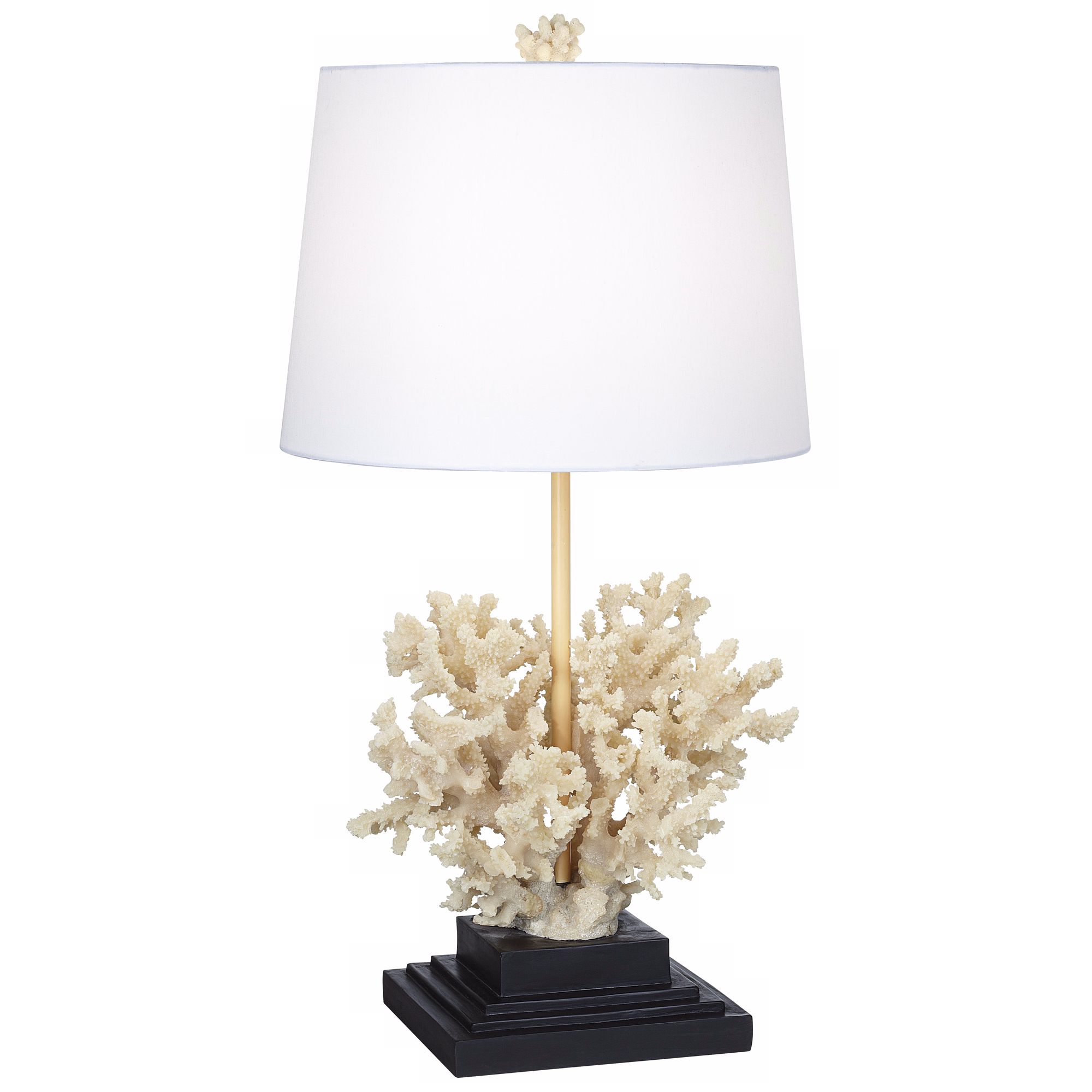 National Geographic Pale Peach Ocean Coral Table Lamp