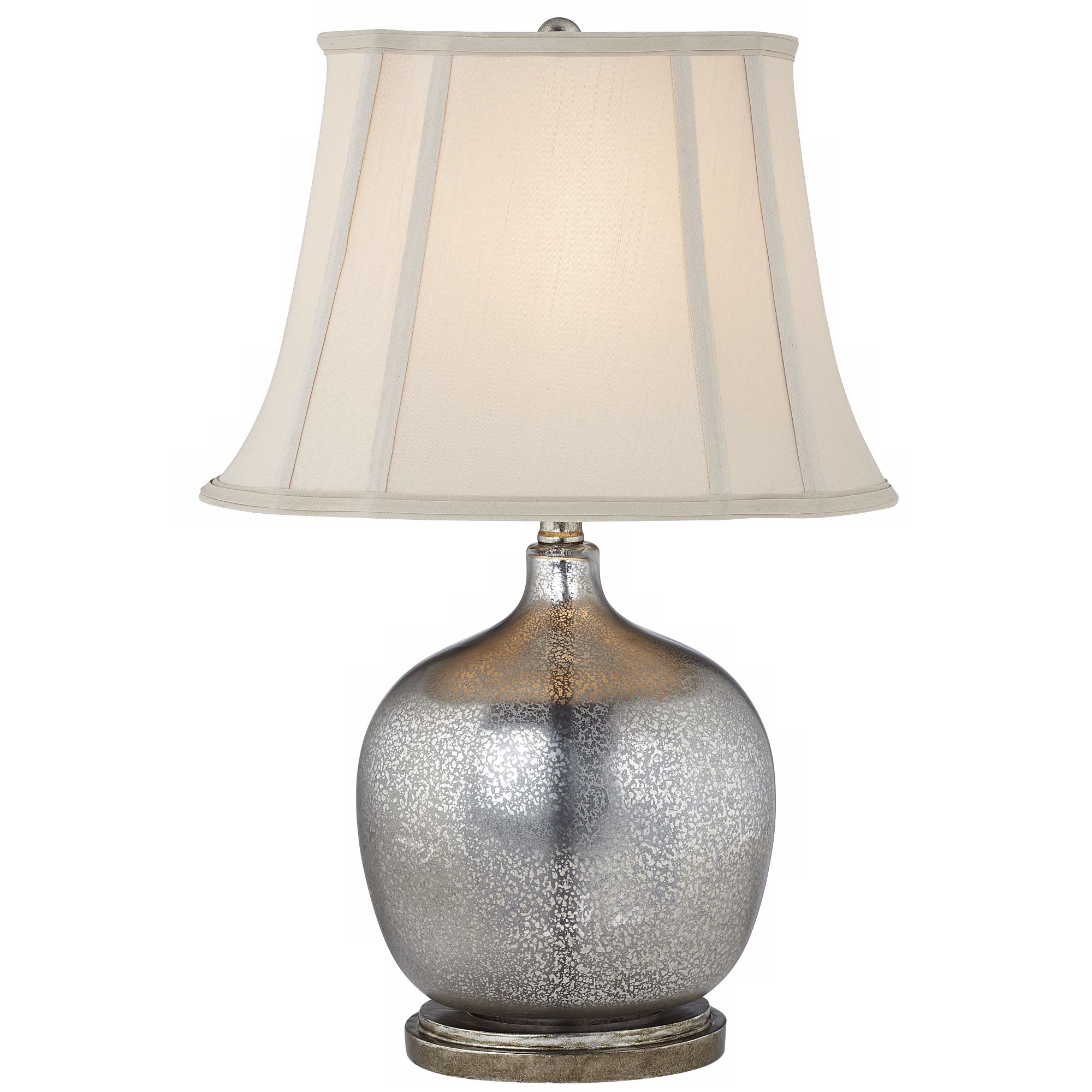 Kathy Ireland Manhattan Modern Smoke Glass Table Lamp