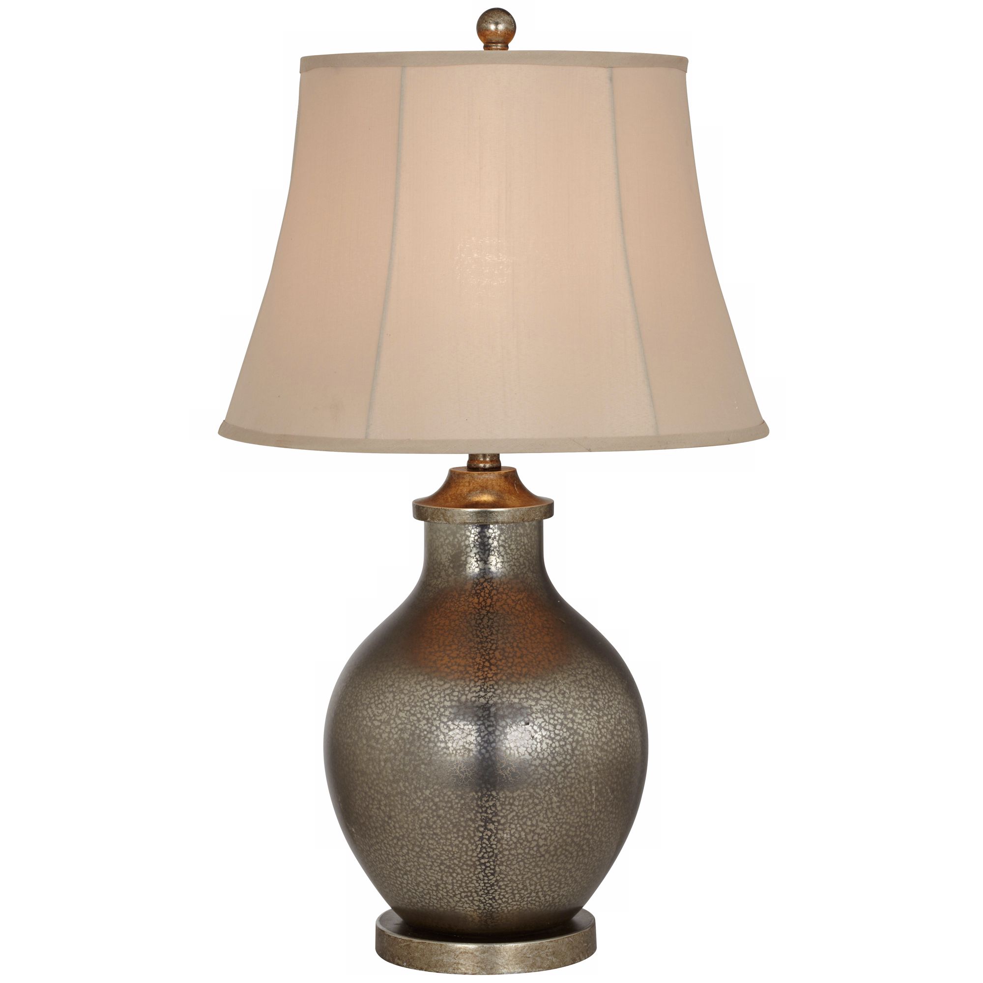 Kathy Ireland Manhattan Modern Tall Smoke Glass Table Lamp