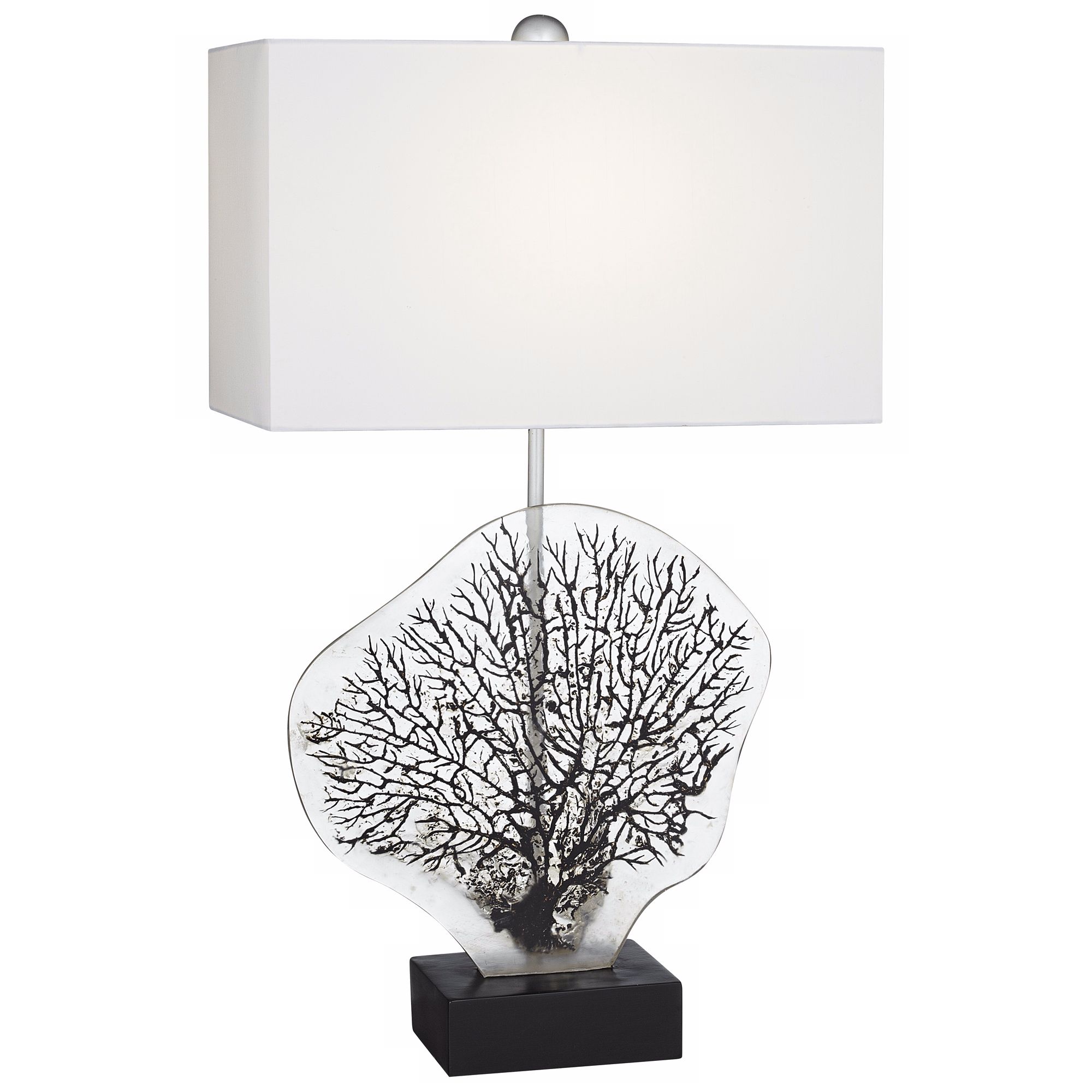 Natural Fossil Coral Table Lamp