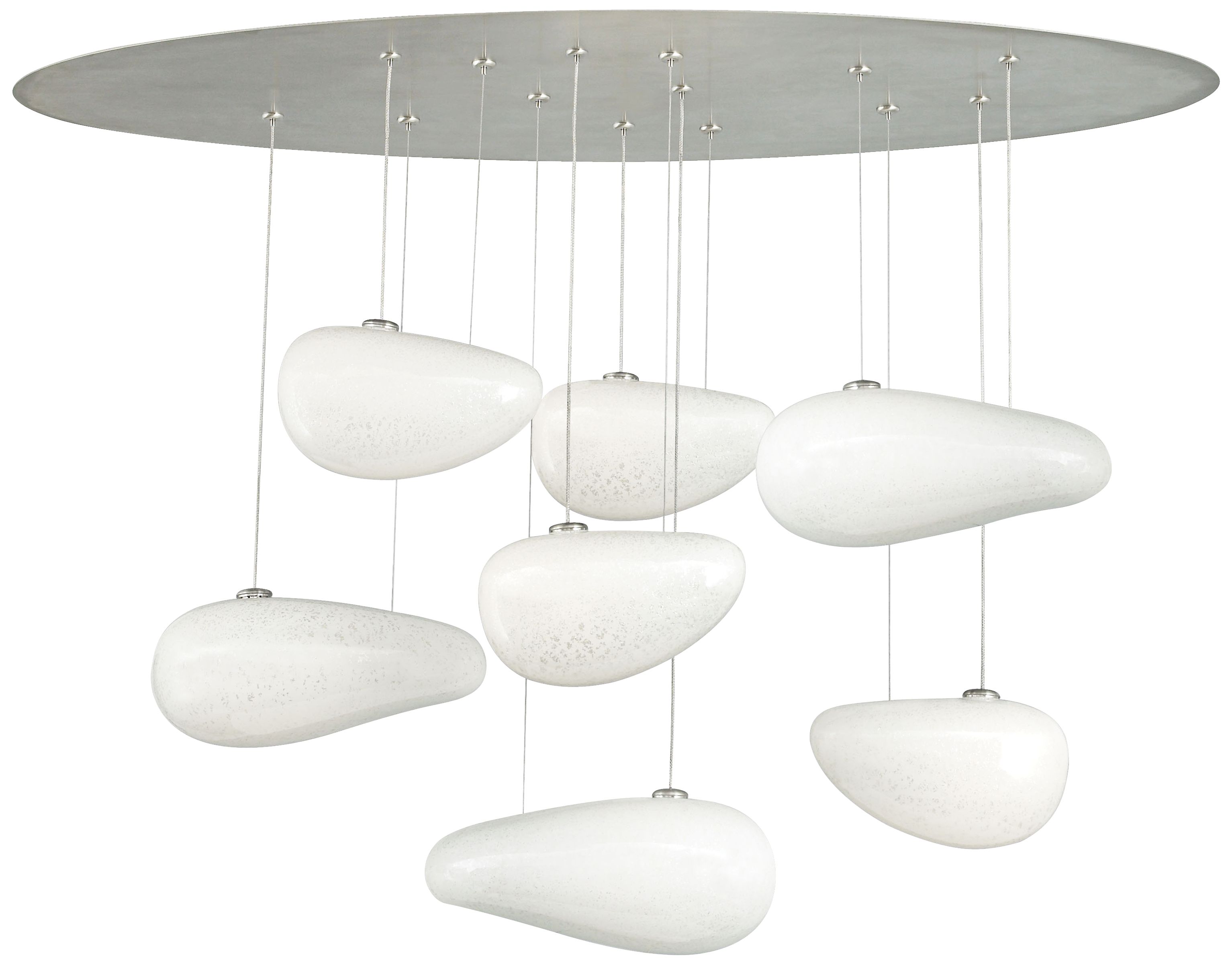 LBL Constellation 36" High Opal Glass Chandelier