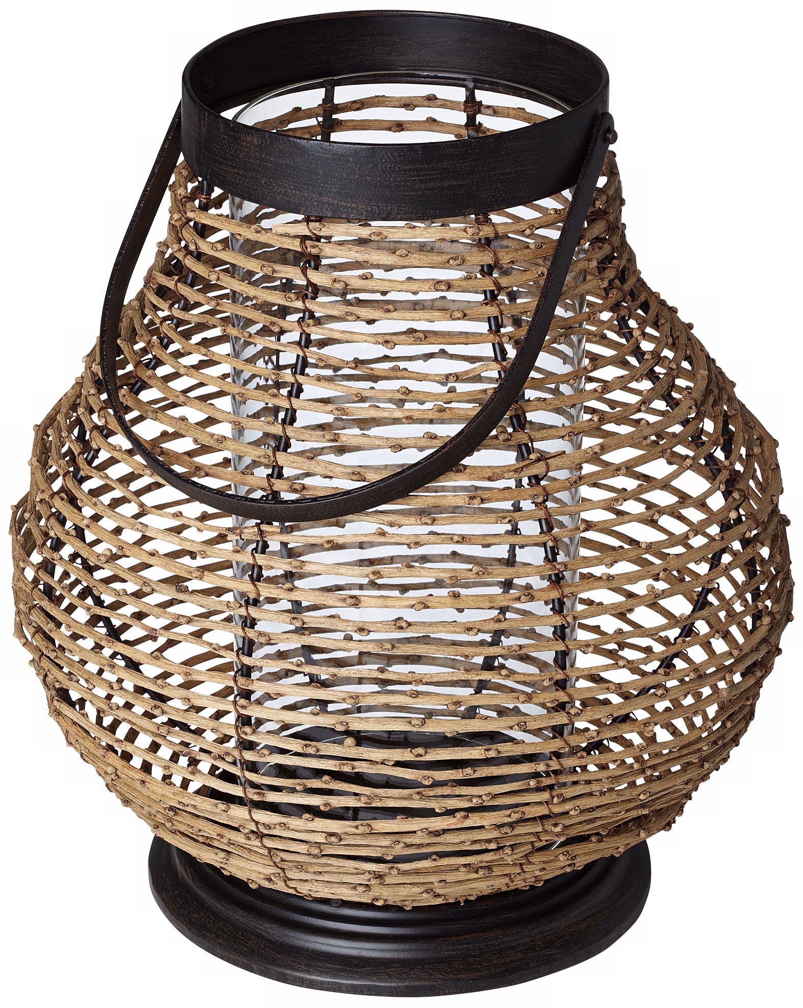 Large Basket Style Pillar Candle Holder