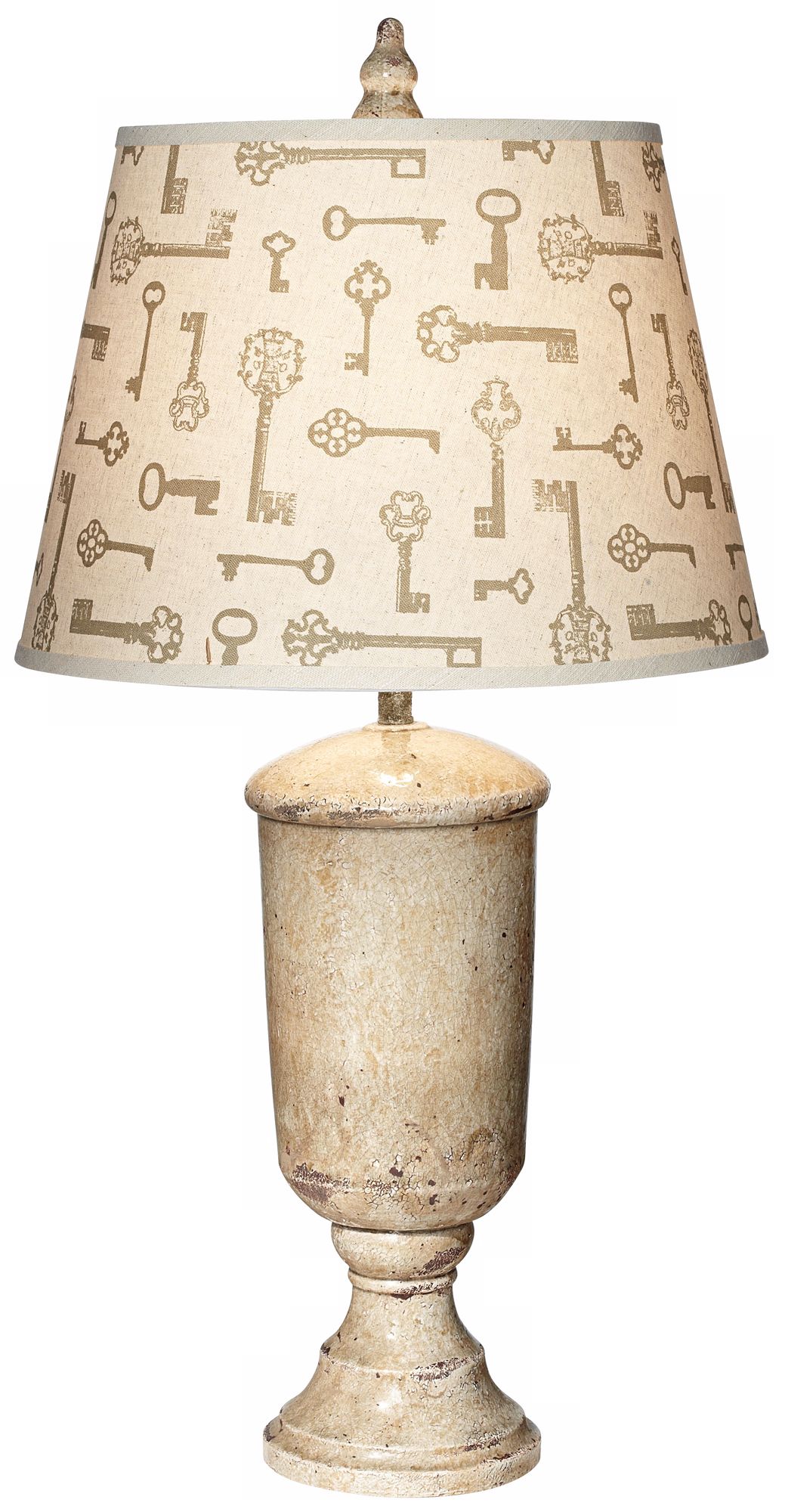 Possini Beige Tuscan Urn Buffet Lamp