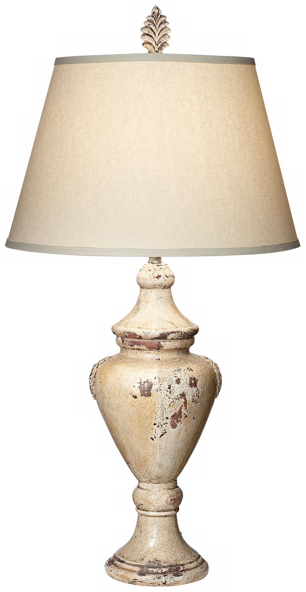 Possini Beige Tuscan Jar Ceramic Table Lamp