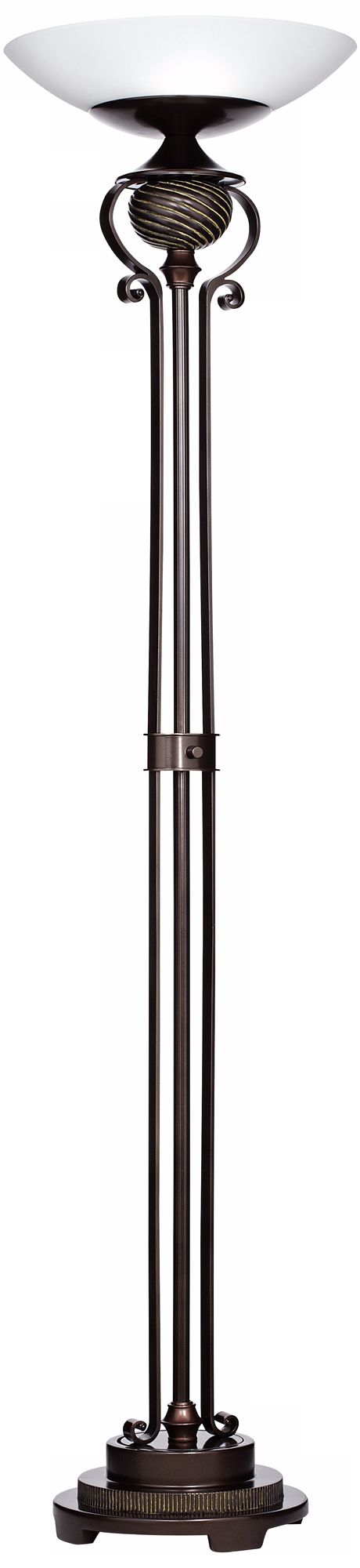 Ribbed Font Light Blaster™ Torchiere Floor Lamp