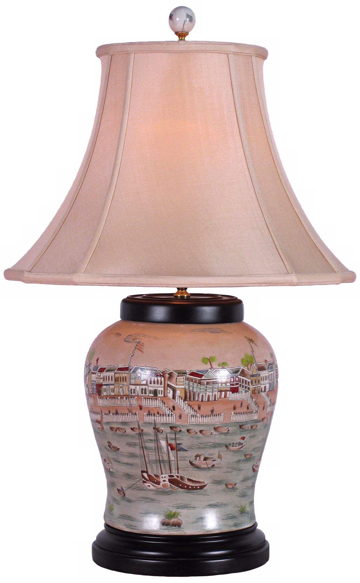 Hang Porcelain Wine Urn Table Lamp