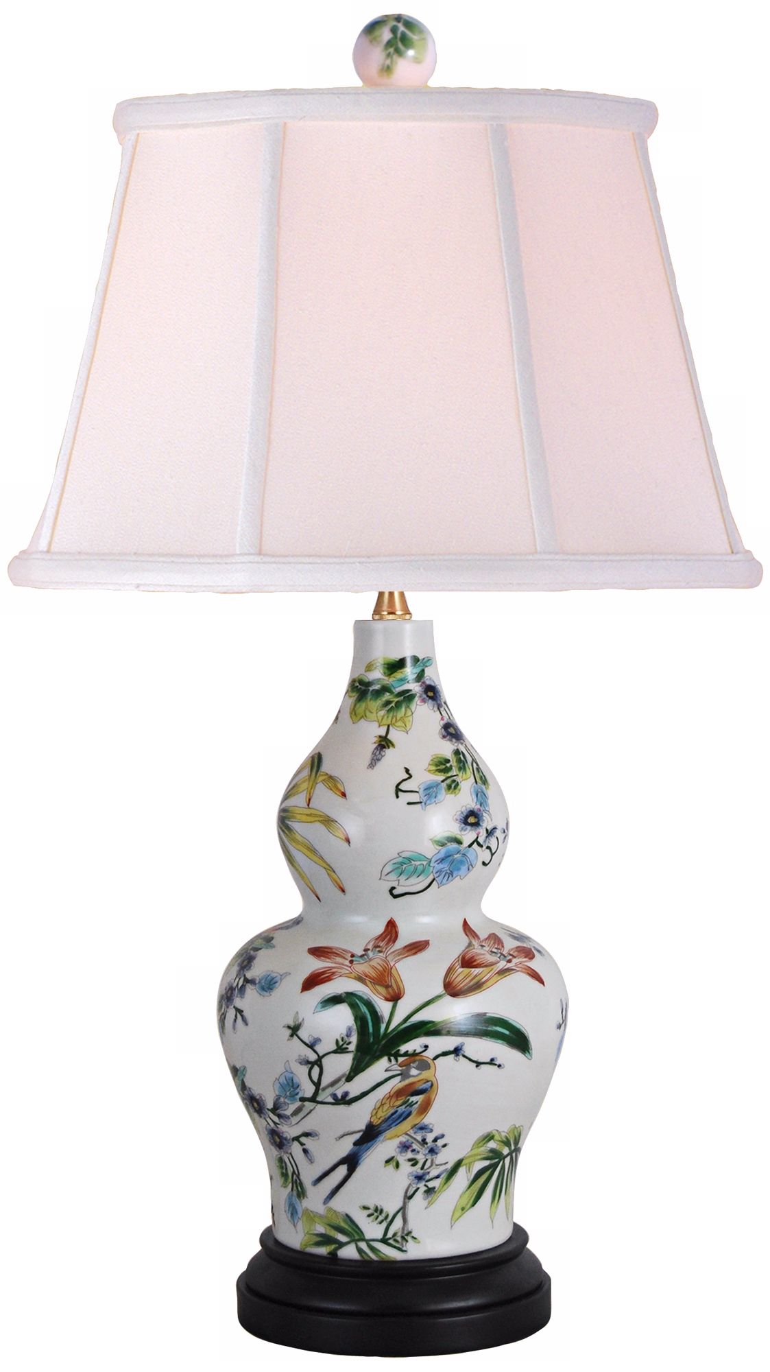 Lily Sculpted Vase Porcelain Table Lamp