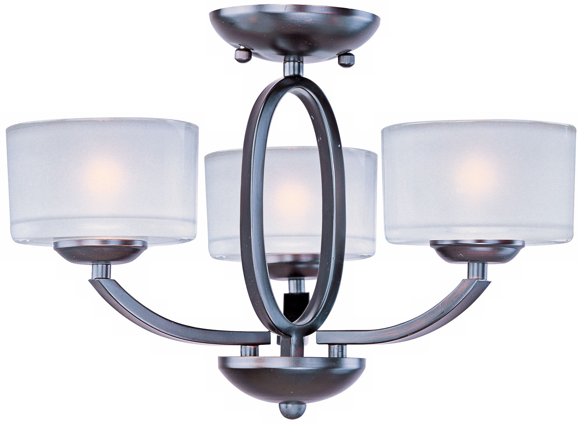Maxim Elle Collection Bronze 17" Wide Ceiling Light Fixture