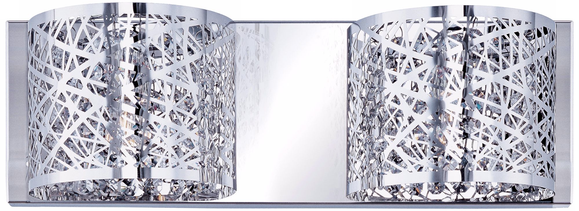 ET2 Inca Web 15 3/4" Wide Polished Chrome Bathroom Light